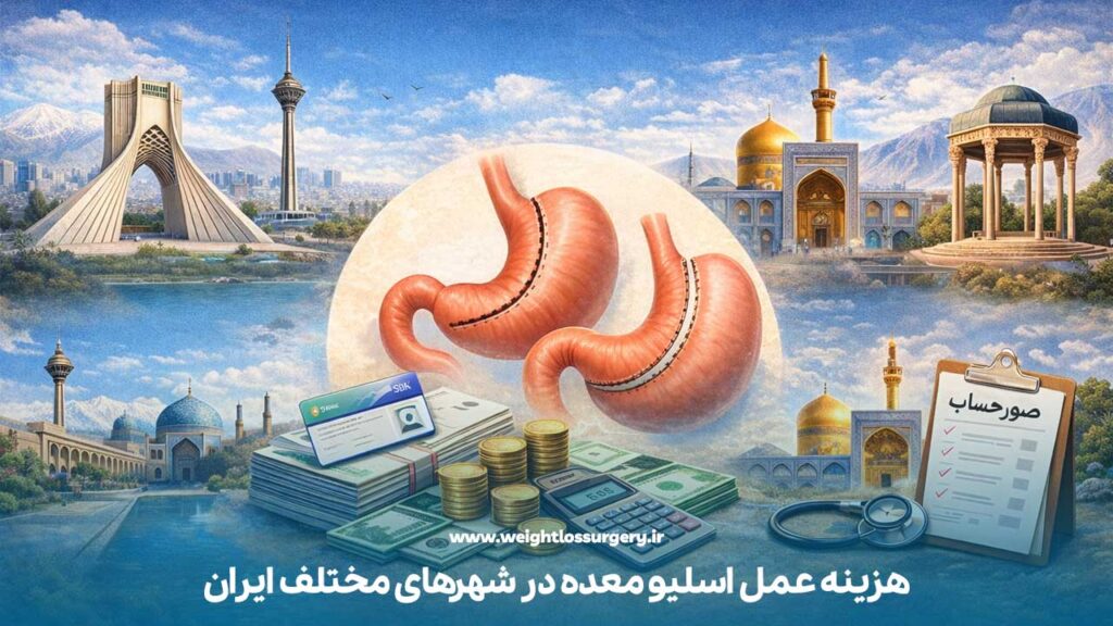 هزینه عمل اسلیو معده در شهرهای مختلف ایران